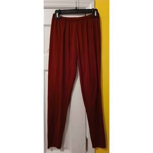 Women's Always Apparel Pants. Burgundy. Size plus one.